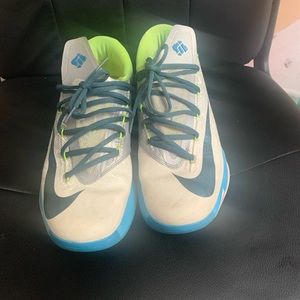 Nike  KD 6 Pure Platinum Basketball Sneakers White Low Top 599424-009